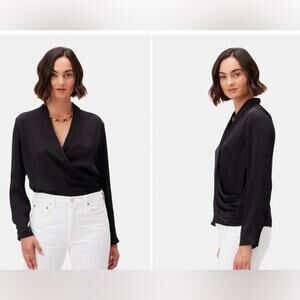 NWT Amour Vert Black Calais Blouse, M